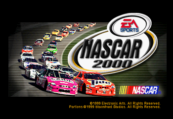 NASCAR 2000 Title Screen